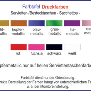 50 mit Namen bedruckte Serviettentaschen DUNI für KONFIRMATION/Konfirmand/Tischdekoration Bild 10