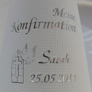 Confirmation: elegant coffee napkins printed with your own name, individual and personal image 4