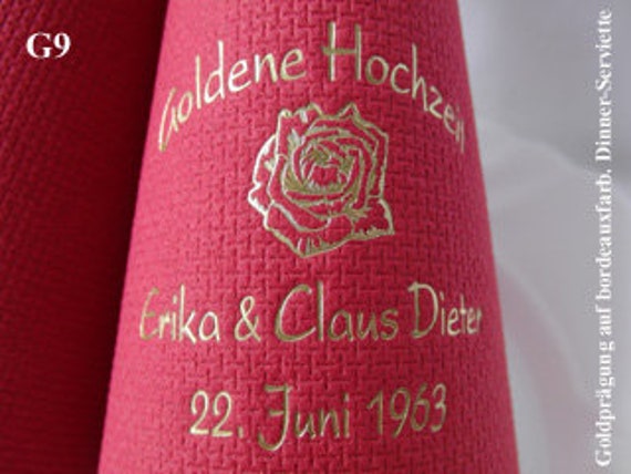 80 edel bedruckte DUNILIN-Premium-Dinner-Servietten für TAUFE//TAUFNAMEN//DUNI