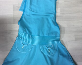 Size M/L, bib dress, maritime dress, Mary turquoise