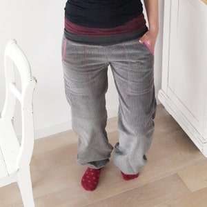 Corduroy trousers, wide corduroy trousers, pump trousers image 3