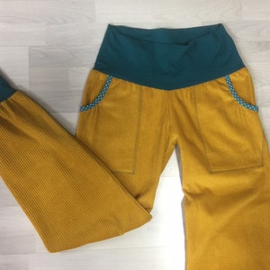 Corduroy trousers, wide corduroy trousers, pump trousers image 1