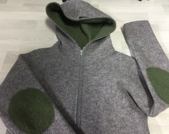 Walkjacke Damen, Walkmantel, Wolljacke, Übergangsjacke,  in vielen  Farben, Vera