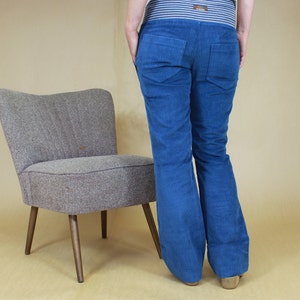 Flared trousers made of wide corduroy, corduroy trousers, hippi trousers, style carpenter trousers