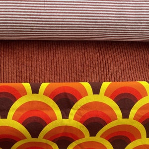 Flared trousers made of wide corduroy, RETRO