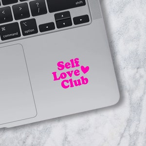 Vinyl Aufkleber Self Love Club / für Spiegel, Laptop, Handyhülle / Stylische Sticker in verschiedenen Farben Bild 1