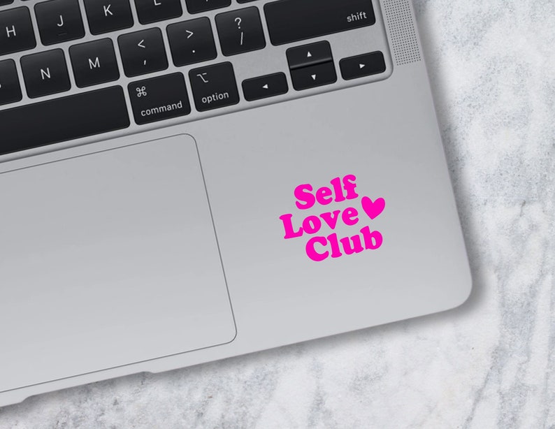 Vinyl Aufkleber Self Love Club / für Spiegel, Laptop, Handyhülle / Stylische Sticker in verschiedenen Farben Bild 1