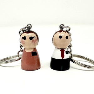 Personalisierte Heilige des Letzten Tages Saint Missionary Peg Doll Schlüsselbund