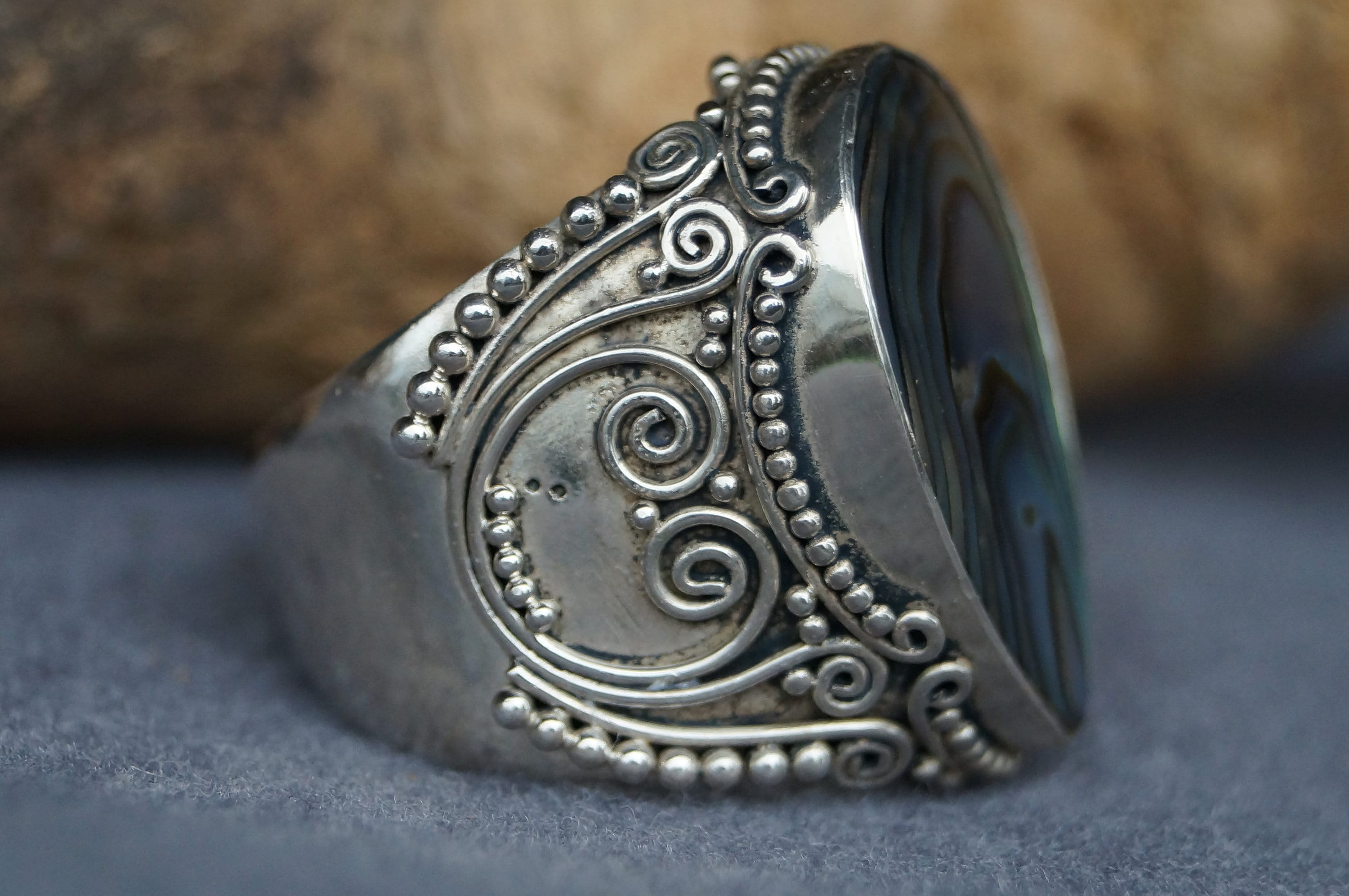 Bague Argent 925 Vintage Taille 56 Avec Effet Diamanté - Bijou Rare Occasion Parfait état