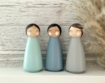 Cotton Candy Peg Dolls