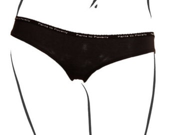 パンティ ブラック フェアトレード L オーガニックコットン パンティ