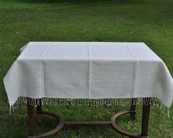 cotton tablecloth Natural 130x130 Fair Trade