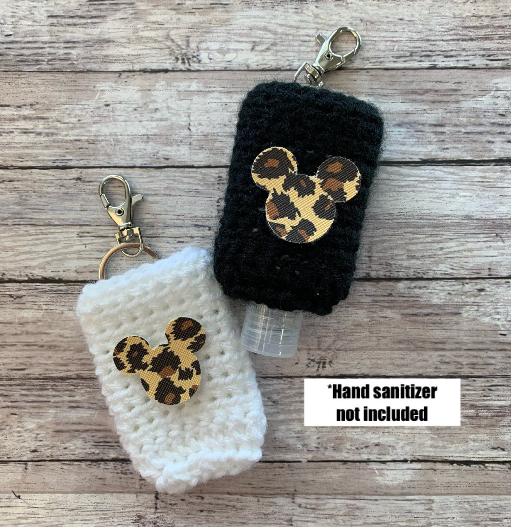 Sani Cozies Yarn Sanitizer Sleeve Crochet Gift Wild Mouse Crochet Hand Sanitizer Holder Keychain Sanitizer Holder