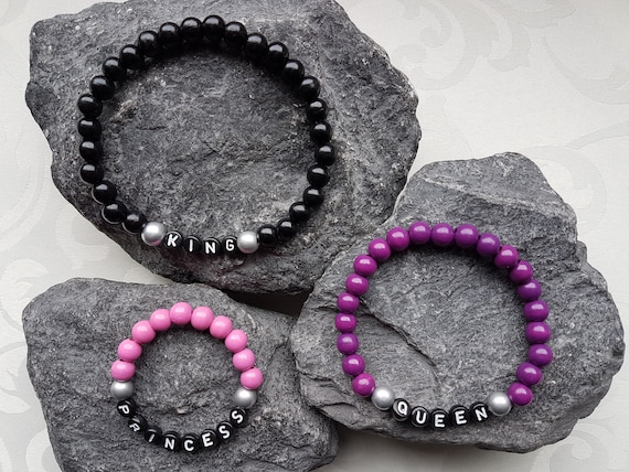 Bracelets-King, Queen, Princess, Father-Mother-Daughter
