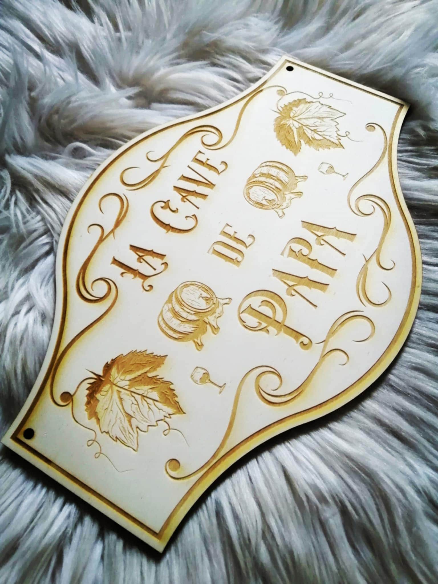 Plaque De Porte 'Atelier' Gravée Sur Ardoise - Cadeau Pour Grand-père, Anniversaire