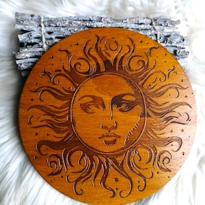 Sun, wicca, sun, witch, witchy, witch, handmade, pentacle, pentagram