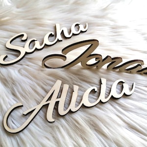 Wooden first name to personalize, room decoration, lettering, personalized word, baby shower, child coloring, birth gift