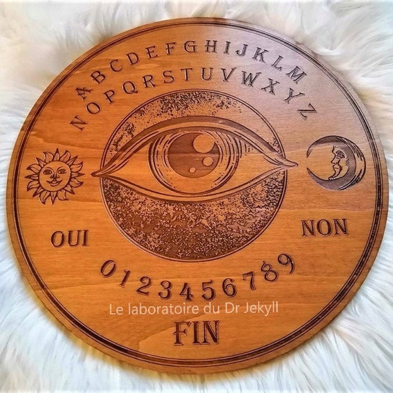 Planche de ouija en bois polie divination sans bavure Tableau d'affichage  métaphysique pour la maison Qinhai