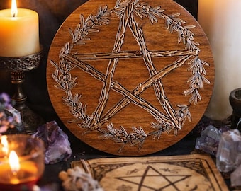 Pentacle, Pentagram, pentagram, protective pentacle, protection, esotericism, altar, witch, wicca, witchcraft, witch