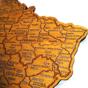 Mappa della Francia, carta geografica, carta regionale, mappa xilografica della Francia, mappa, Parigi... immagine 7