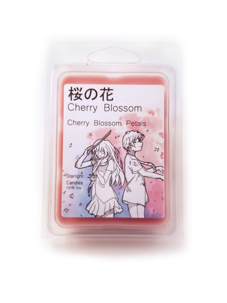 Cherry Blossom Wax Meltsoy Waxanime Inspiredmanga Inspiredyour Lie In April Inspiredvegannerd Giftotaku