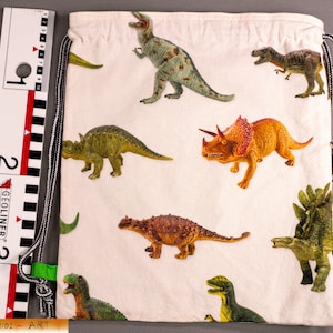 Children&#39;s gym bag backpack motif &quot; Dinos &quot; with inner lining