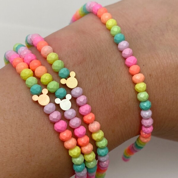 Spring Pastel Rainbow 2.0 Stacking Bracelet - Disney Inspired Bracelet