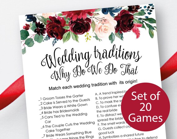 Bridal Shower Games . Wedding traditions Games. Bridal Shower Bundle .  Bachelorette Party Games . Printable Games