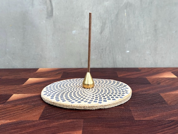 Ceramic Incense Holder - Torus • Black