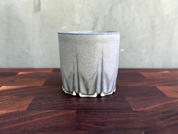 Porcelain Ceramic "Stealth" Cup  - Charcoal Gray