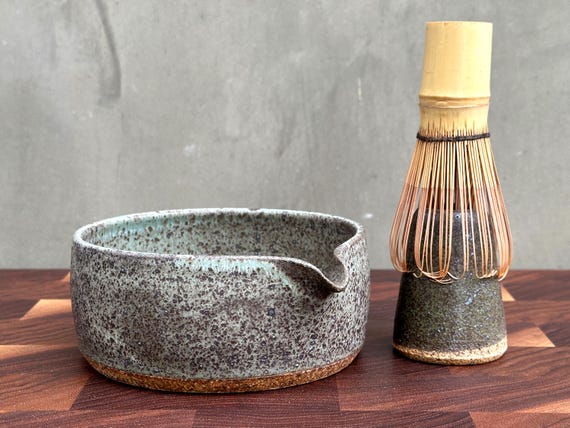 Matcha bowl & whisk holder