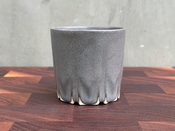 Porcelain Ceramic "Stealth" Cup  - Satin Cashmere