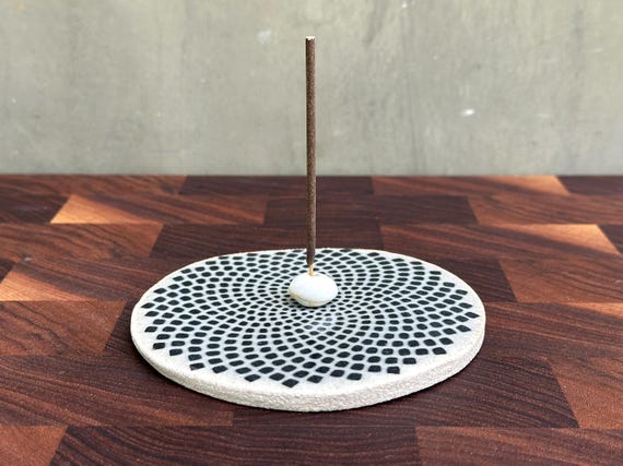 Ceramic Incense Holder - Torus • Black