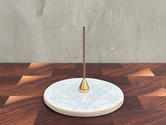 Ceramic Incense Holder - Metatron • White