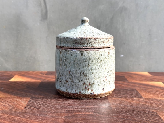 Ceramic Salt Cellar with Lid