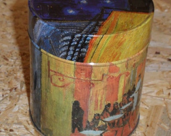 Small tin can painting by Vincent van Gogh