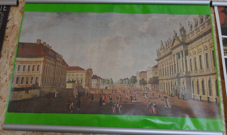 Plakat Gemäldereproduktion Platz am Zeughaus mit Blick auf die Straße Unter den Linden Bild 3
