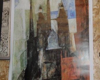 Lyonel Feininger Plakat "Marienkirche mit dem Pfeil"