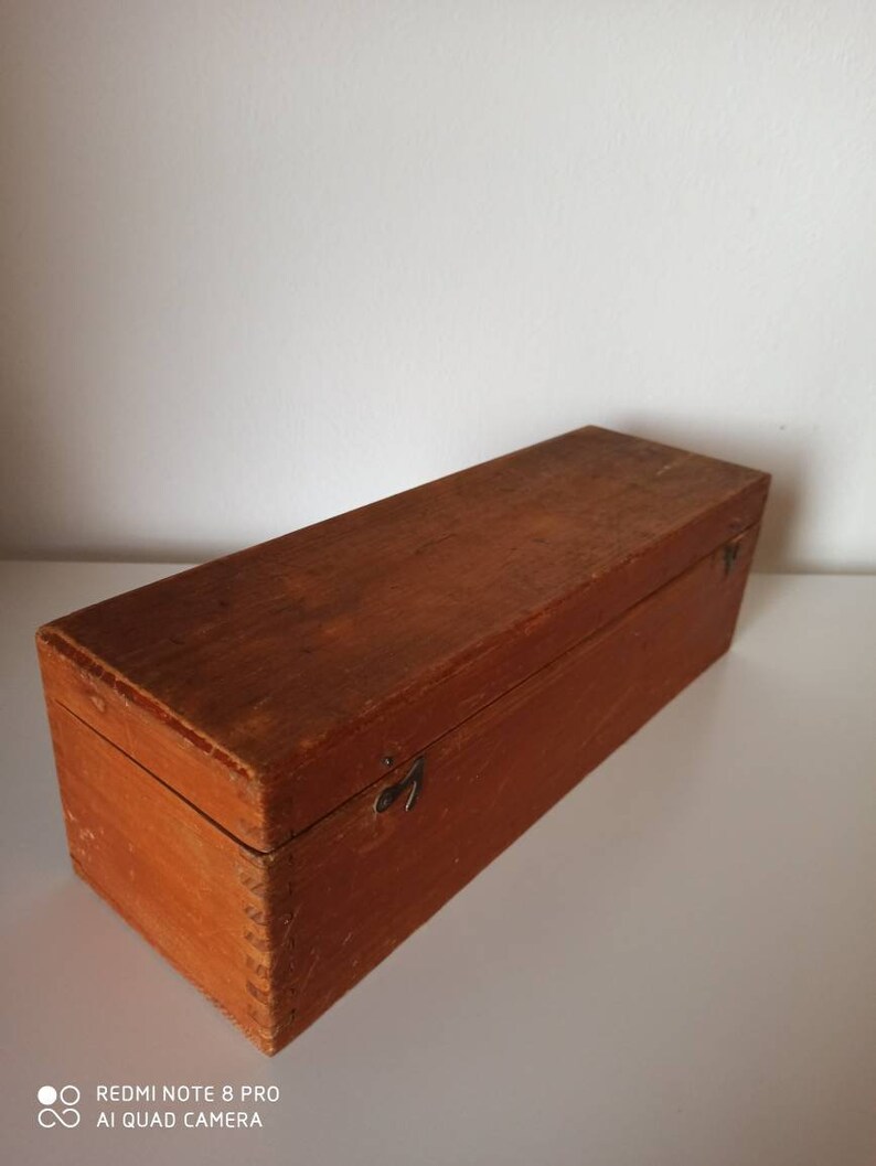 Holzbox Holzkiste Holzschatulle Holzkasten mit Deckel Vintage | Etsy
