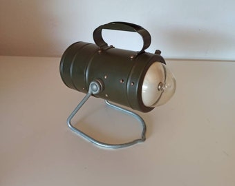 Lampe Signal Lampe Lampe de Table Olive Green 60s Vintage