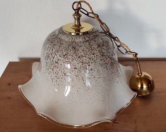 DORIA lampe suspendue suspension verre années 60 vintage