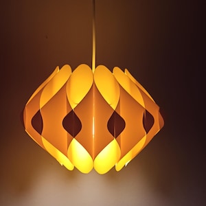 Hängelampe Linus Bopp Designlampe 60er Jahre Space Age Gelb