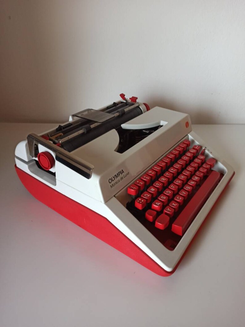Schreibmaschine Olympia Monica de Luxe 70er Jahre Vintage Etsy