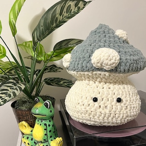 Crochet Jumbo Mushroom Plushie Pattern (Not actual Mushroom!)