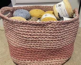 Crochet Jumbo Basket Pattern (NOT ACTUAL BASKET)