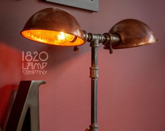 Jack & Jill Study lamp [Industrial Light Fixture – Edison Bulb Pipe Lamp]