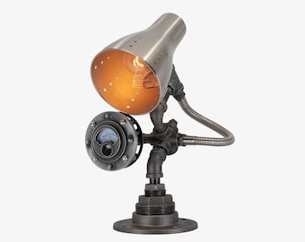 Gus [Industrial Light Fixture – Edison Bulb Steampunk Pipe Lamp]