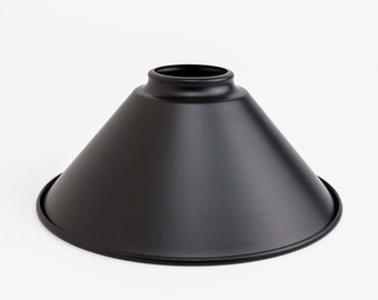 Large 8" Cone Shade with 2-1/4in. Neck [Metal Lamp Shade] DIY Lamp Parts