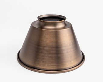 Medium 5" Cone Shade with 2-1/4in. Neck [Metal Lamp Shade] DIY Lamp Parts