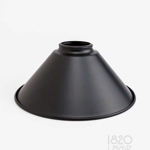 Large 8" Cone Shade with 2-1/4in. Neck [Metal Lamp Shade] DIY Lamp Parts